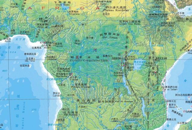 上几内亚高原地理位置图片