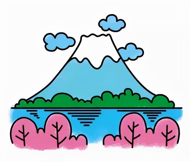 一步一步画白云，白云怎么画（60款唯美的风景简笔画教程）