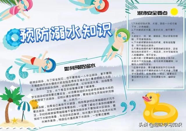 画一张最简单的防溺水手抄报，简单防溺水手抄报怎么画（防溺水安全教育小报大全）