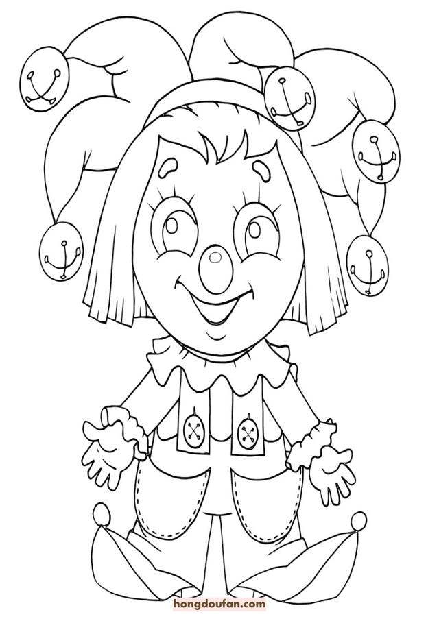 一分钟简笔画—跟我一起画婴儿，儿童简笔画一步一步教的（10张可爱的洋娃娃卡通涂色简笔画）