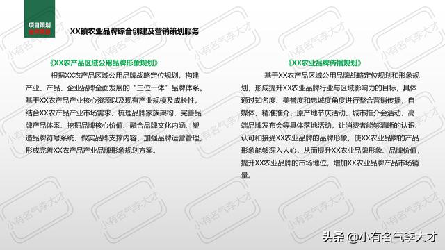 农业产品推广方案，农业品牌综合创建及营销策划方案