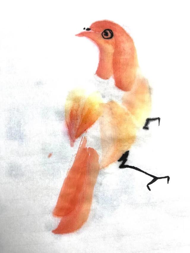 简单的鸟怎么画，如何画简易的小鸟（画家刘华：鸟的画法）
