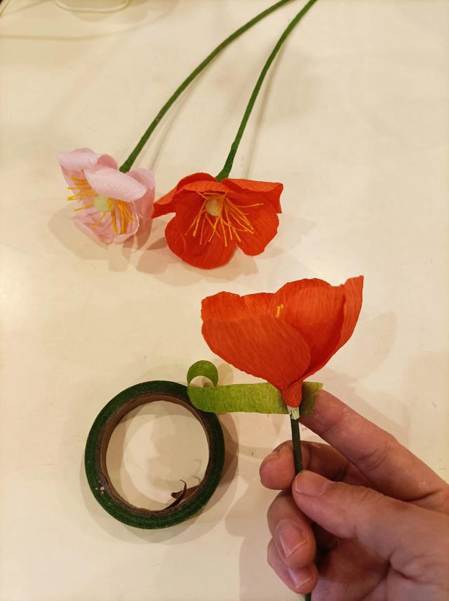 皱纹纸花朵教程图片