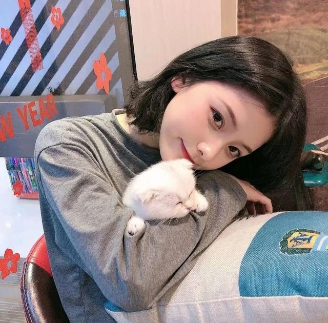 猫系女孩，微信头像，猫系女孩（女生头像：抱猫头像）