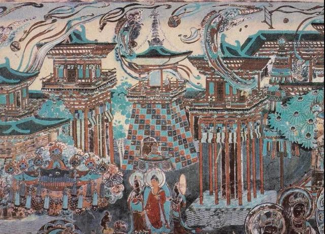敦煌壁画图片大全，敦煌飞天壁画高清图（敦煌壁画对于中国画坛的影响）
