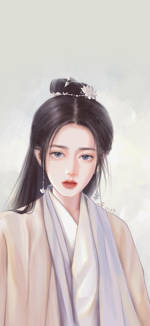 古风美女手绘插画，古风美女手绘插画图片（若有诗书藏于心）