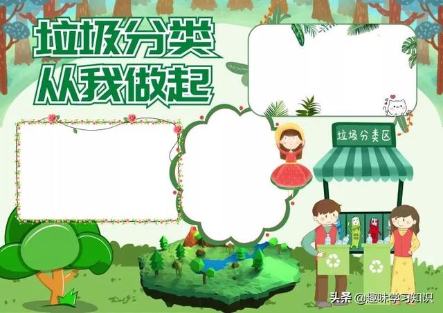 垃圾分类的手抄报怎么画，垃圾分类的手抄报怎么画 简单（垃圾分类<环保>手抄报集）