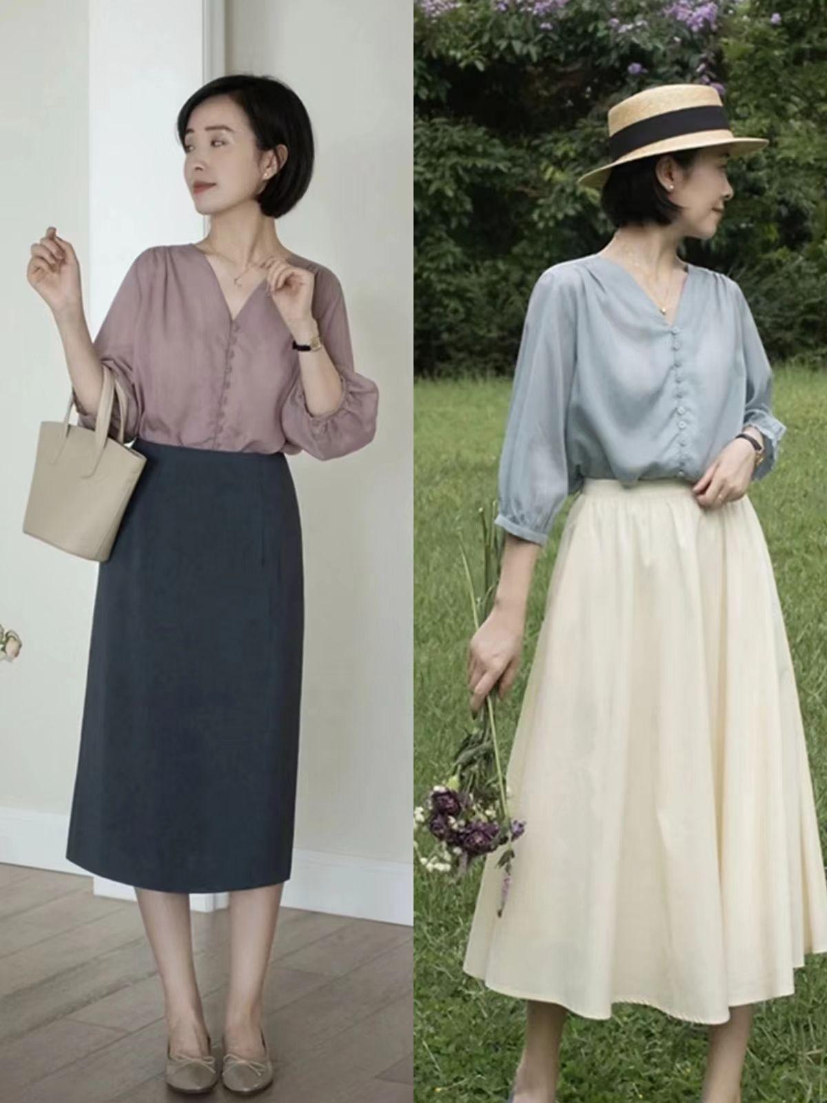 圆领还是v领好，v领和圆领区别（女人不管30岁还是50岁）