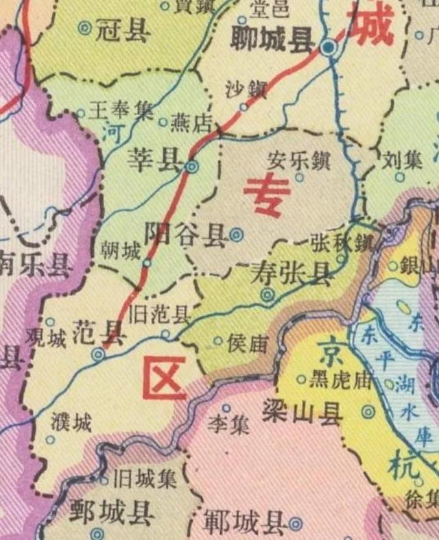 山东河南交界处，明清对峙地图（是怎样从小县变为大县的）