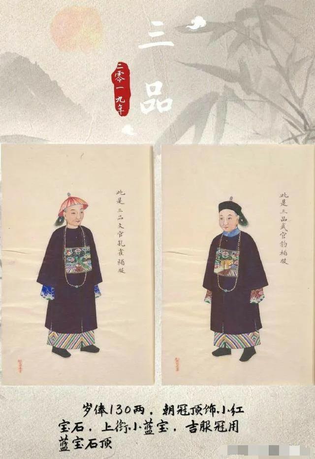 清代各式官服最新收藏价值图赏，清朝服饰女装图片（清代各品级官服图样）