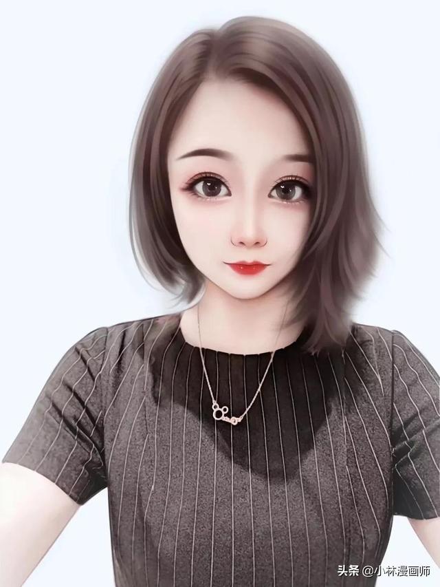女生漫头，微信头像，女生漫头（女生手绘漫画微信头像）