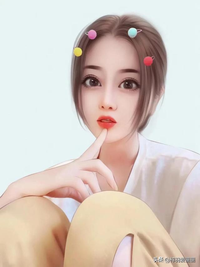 如何画出一幅小清新女生图画。，如何画出一幅小清新女生图画视频（精致清新女生手绘头像）