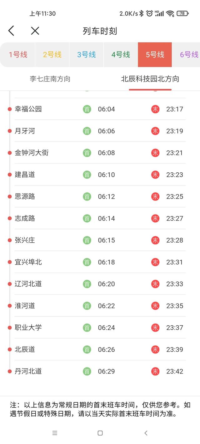 天津地铁2号线线路图，天津地铁2号线最新消息（天津地铁各线路首末班车时刻表）