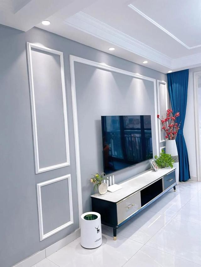 电视背景墙刷什么颜色的乳胶漆好看，电视背景墙用什么颜色的乳胶漆好看（30款乳胶漆背景墙）