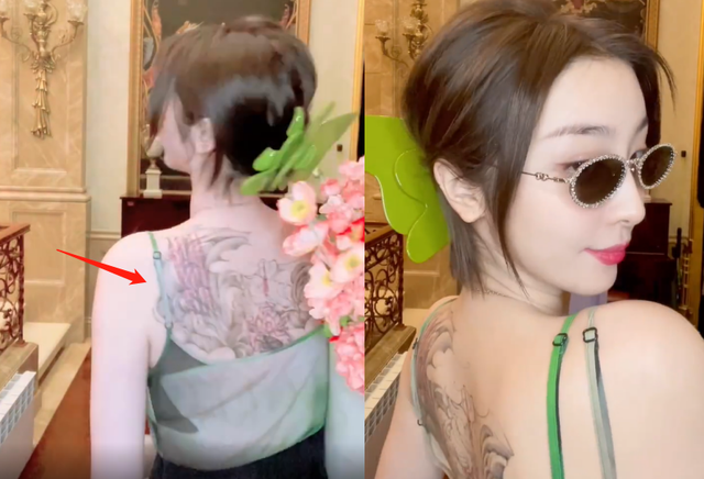 纹身图片，纹身图片脚踝女 潮流（后背大片彩色纹身抢眼）