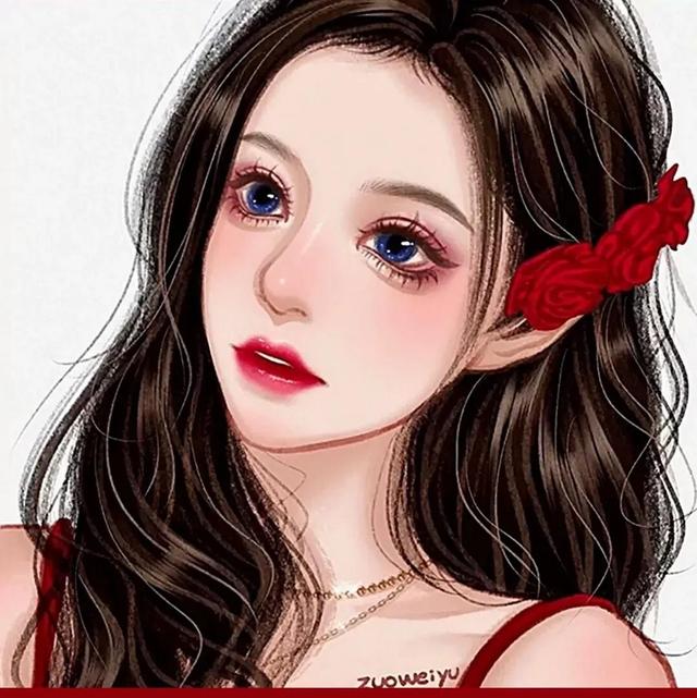 超适合跨年用的红色系头像微信，超适合跨年用的红色系头像（跨年红色系女生头像，白泽）