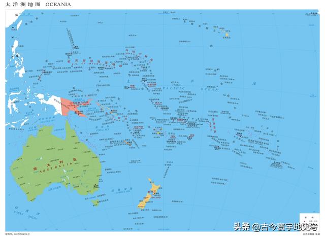 世界地图册北美洲，北美洲、南美洲和大洋洲各国行政区划图