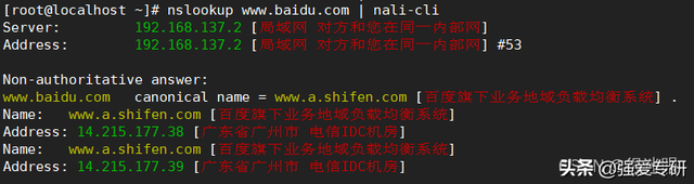 Linux-nali解析IP归属信息