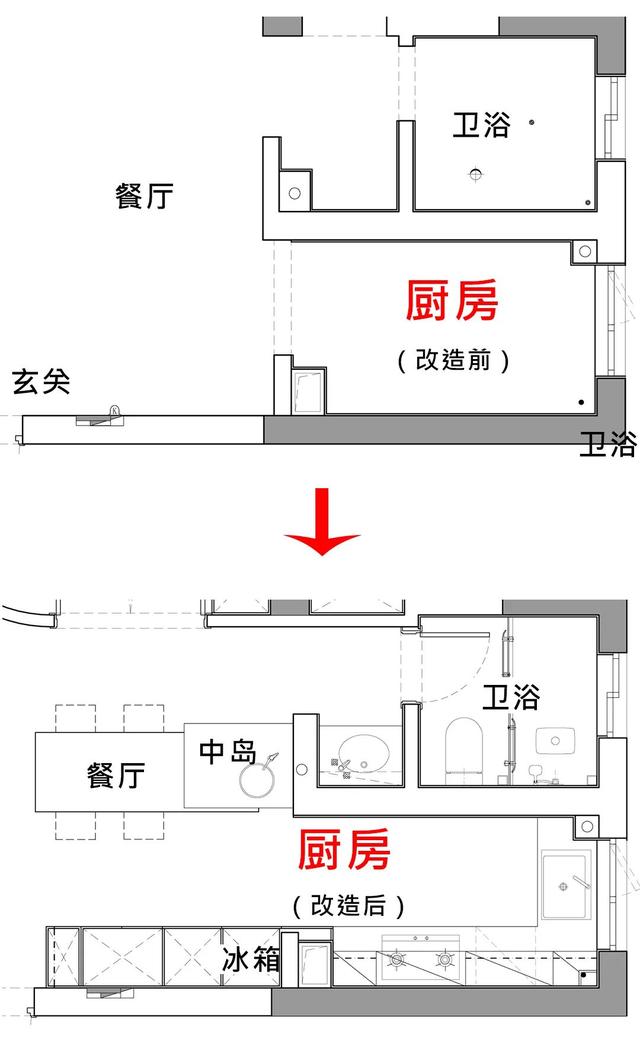 客厅做隔断改小卧室图片，客厅怎么隔断做个卧室效果图（杭州105㎡单身宅爆改）