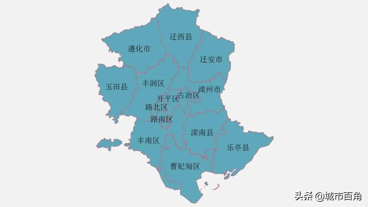 唐山区县有哪些乡镇，唐山14个区县财政情况