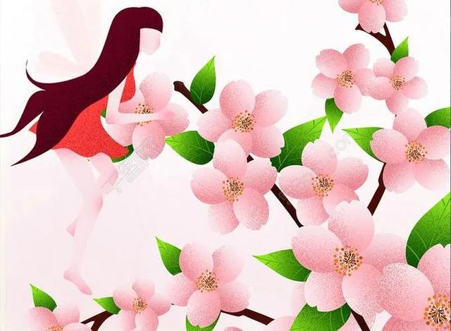 如何画简单好看的桃花，如何画简单好看的桃花图（分享图片：手绘桃花）