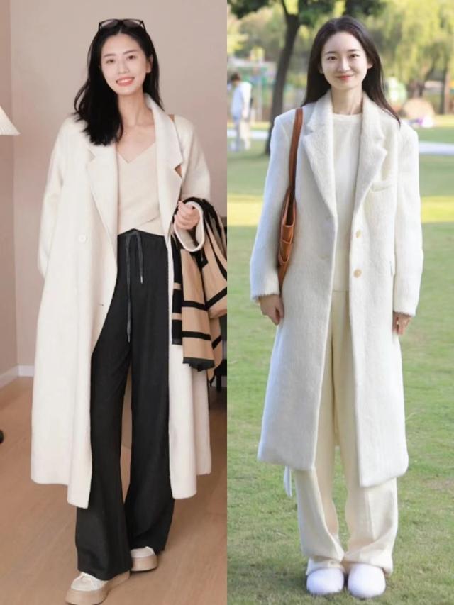 毛呢大衣怎么搭配，中款毛呢大衣怎么搭配（一看就很优雅的呢大衣造型）