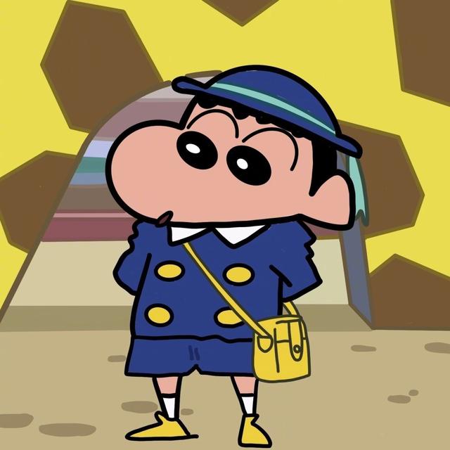 蜡笔小新的情侣头像，蜡笔小新可爱情侣头像微信（敲可爱の蜡笔小新系列情侣头像）