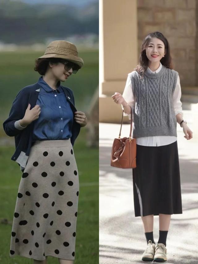 针织毛线马甲坎肩如何搭配好看，毛线坎肩怎么搭配衣服（终于找到适合普通人的“毛衣”穿搭）