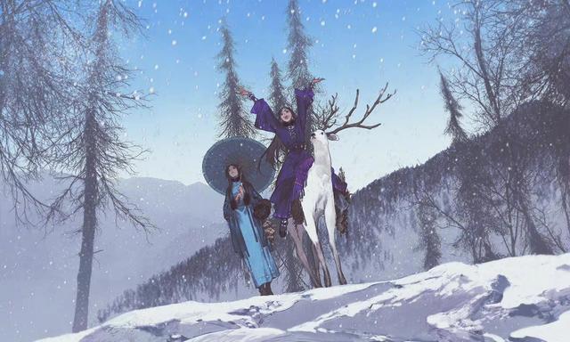 插画图，插画图片手绘（超有故事感的古风中国风插画）