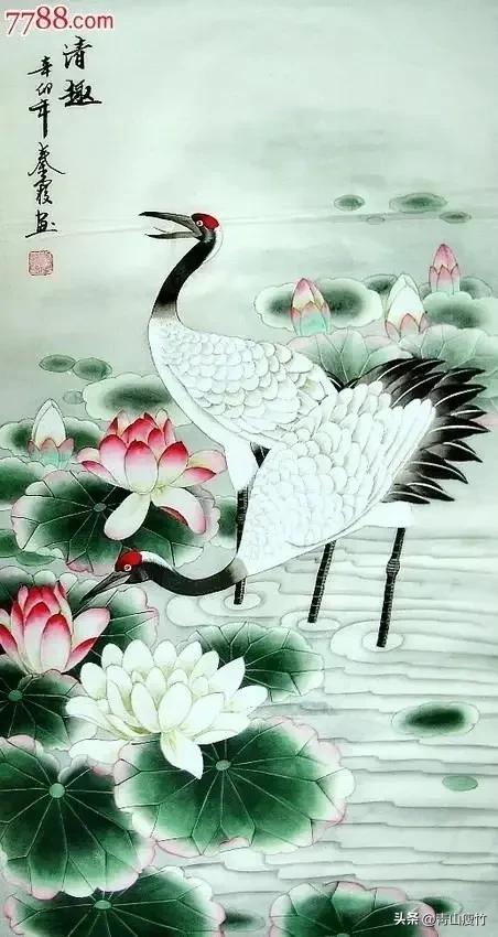 花鸟画作品欣赏，立体横幅小写意花鸟画100幅（精品花鸟画30幅，欣赏）