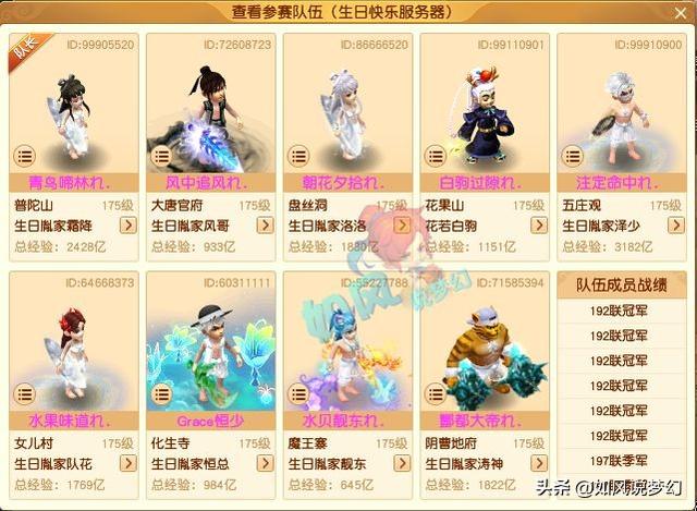 梦幻西游最新服战表，3000万战神雪山冲冠