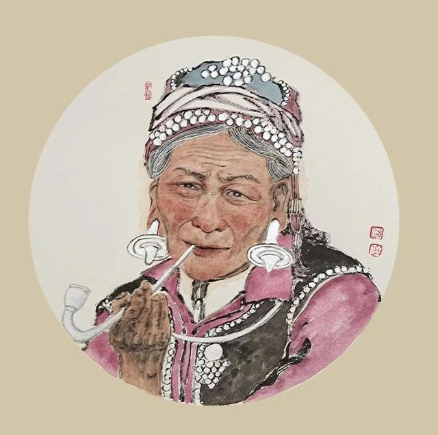 姓陆的名人,姓陆的名人女孩取名(实力派青年画家——路陆的水墨人物88