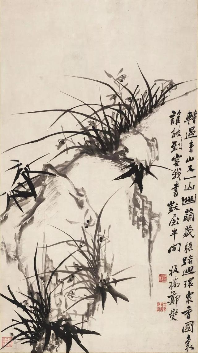 郑板桥兰竹图艺术鉴赏，扬州八怪之一郑板桥笔下兰花竹子