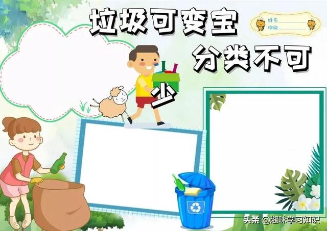 垃圾分类的手抄报怎么画，垃圾分类的手抄报怎么画 简单（垃圾分类<环保>手抄报集）
