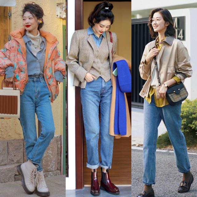 牛仔裤搭配什么样的上衣，牛仔裤搭配什么样的上衣冬天男（但要选对了上衣、配色才更时髦洋气）