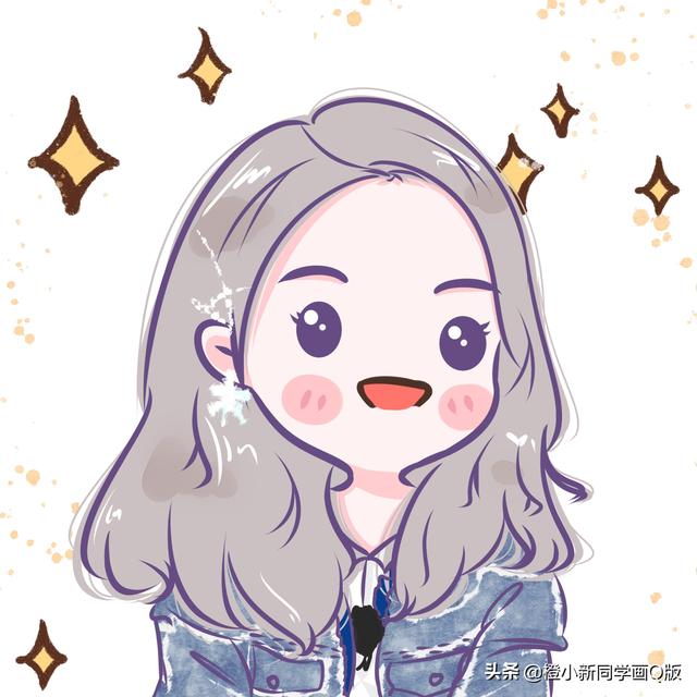 浪妹。，微信头像，浪妹。（乘风破浪3小姐姐简笔画小头像来一波）