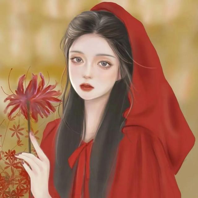 超适合跨年用的红色系头像微信，超适合跨年用的红色系头像（跨年红色系女生头像，白泽）