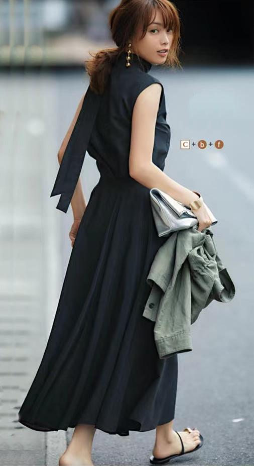 女生裙装穿搭，女生裙装穿搭图（4条半裙、15套穿搭）