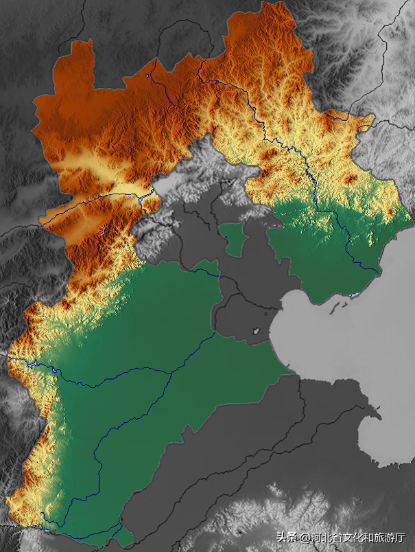 东北地图高清版大图，东三省地图（中国34省区市三维地形图来了）