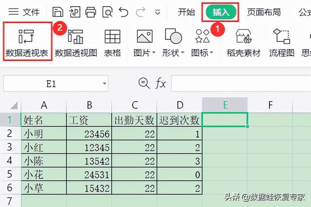 excel数据透视表怎么做，wpsexcel数据透视表怎么做（Excel的数据透视表怎么弄）