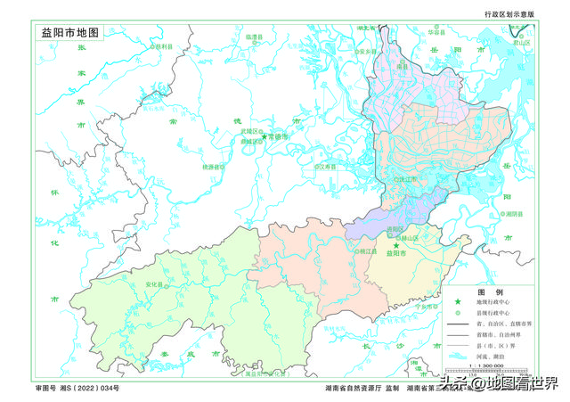 县级市是什么意思，地级市是什么意思通俗（2022年湖南省及下辖14市州标准地图政区版）