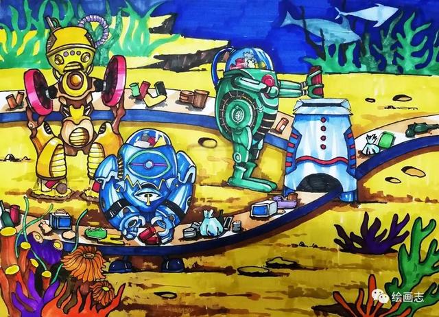 未来的科幻主题绘画简单，科幻画主题系列作品20张
