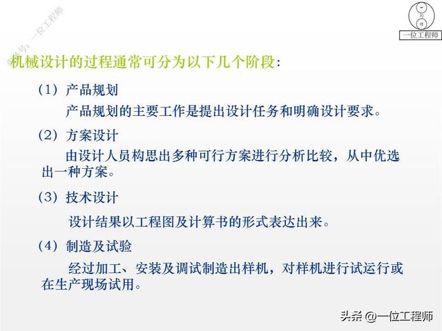 机械设计的基础知识，机械设计的“4过程”