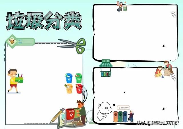 垃圾分类的手抄报怎么画，垃圾分类的手抄报怎么画 简单（垃圾分类<环保>手抄报集）