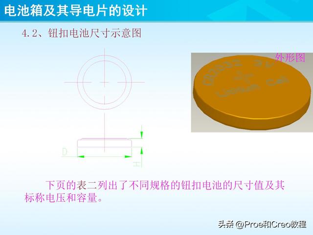 pro e教程，proengineer画图教程（Proe/Creo电池箱及其导电片的设计）