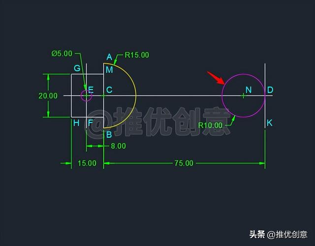 简单的cad制图，cad简单绘图教程（按照大步骤来绘图）