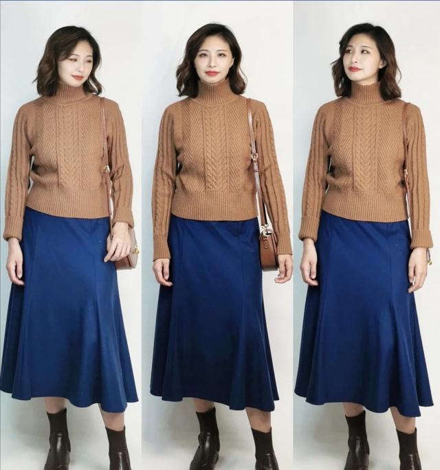 16种冬季女生穿衣搭配半身裙，冬天女生裙子搭配（冬天热门的“半身裙”）