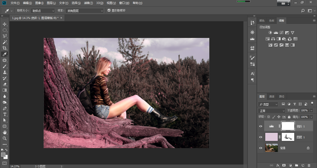 ps前景色填充快捷键，填充前景色快捷键ps（如何把照片的饱和度降低）