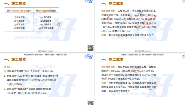 计划成本与标准成本有什么区别，计划成本与标准成本有什么区别和联系（2022年一建建筑实务精讲课程—43—1A425000）