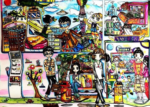 未来的科幻主题绘画简单，科幻画主题系列作品20张